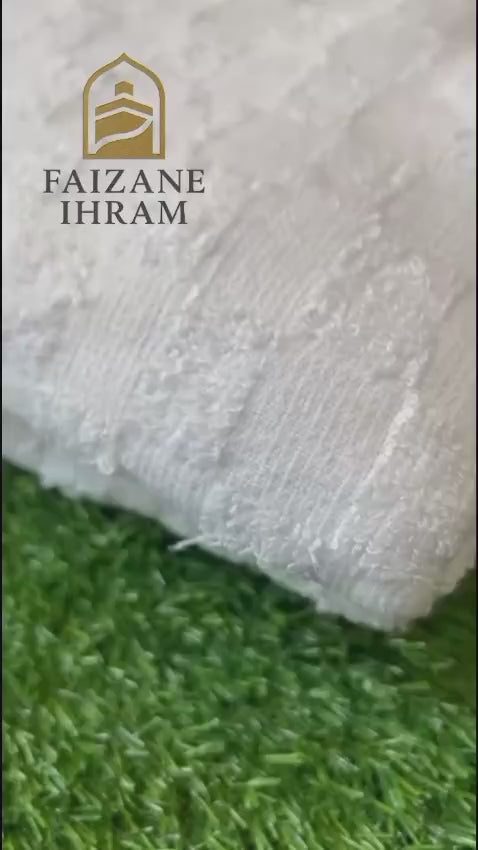 Soft Square Textured Ihram Set